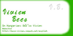 vivien becs business card